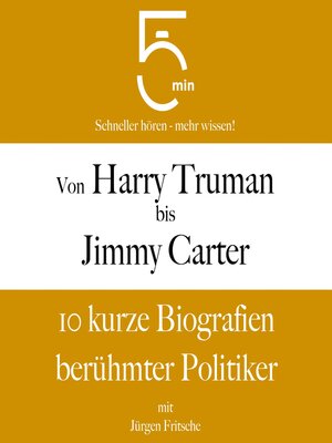 cover image of Von Harry Truman bis Jimmy Carter
